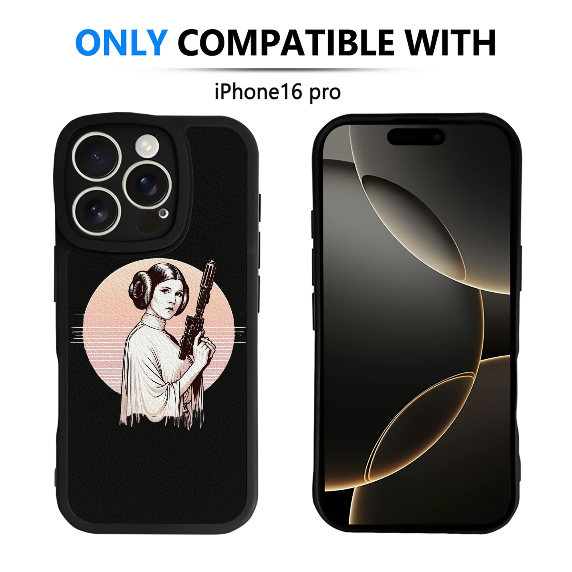 （画像用） スター・ウォーズ Star Wars 【iPhone 16シリーズ対応】シリコンスマホケース（レザー調） 材質：シリコン